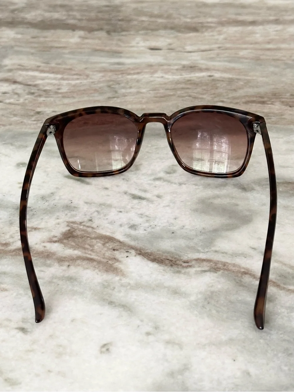 J. Crew Brown Tortoiseshell Classic Square Sunglasses - Preppy